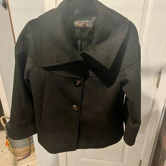 Zara Woman’s Pea Coat - Large - Picture 1 of 4